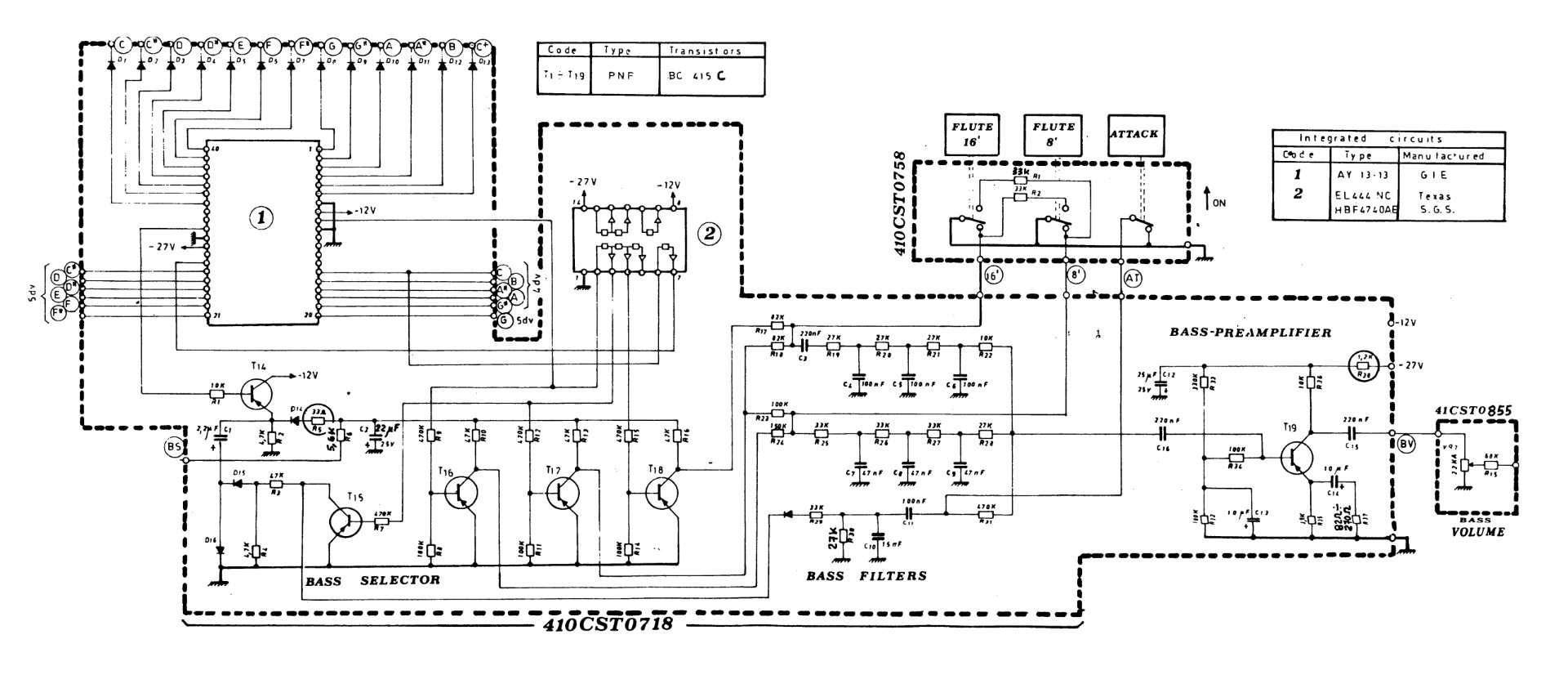 Elka 410CST0718 Schematic