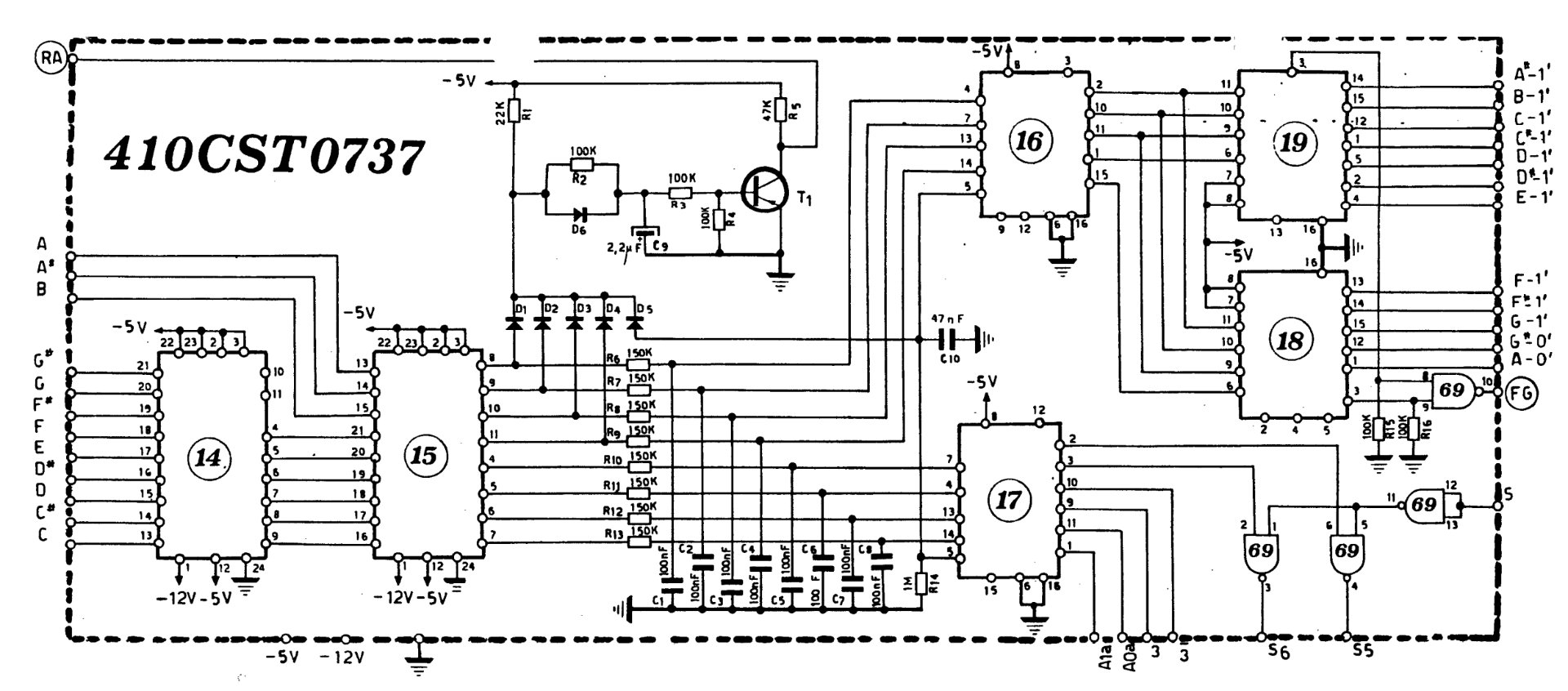 Elka 410CST0737 Schematic
