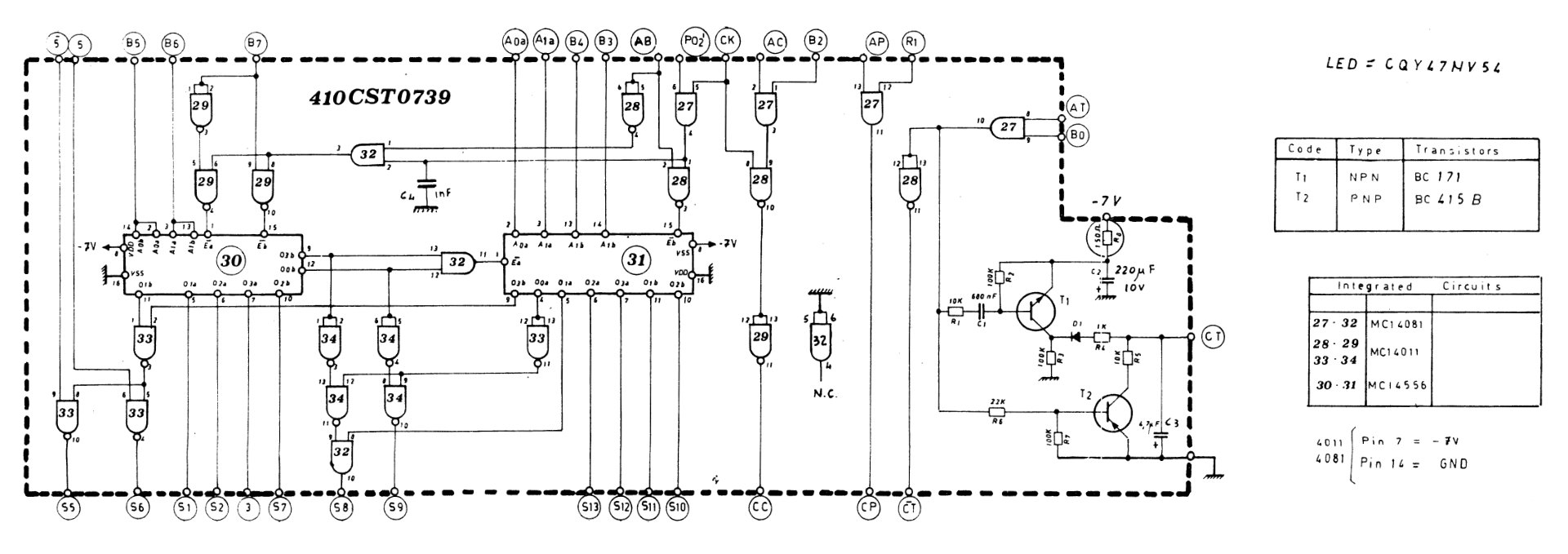 Elka 410CST0739 Schematic