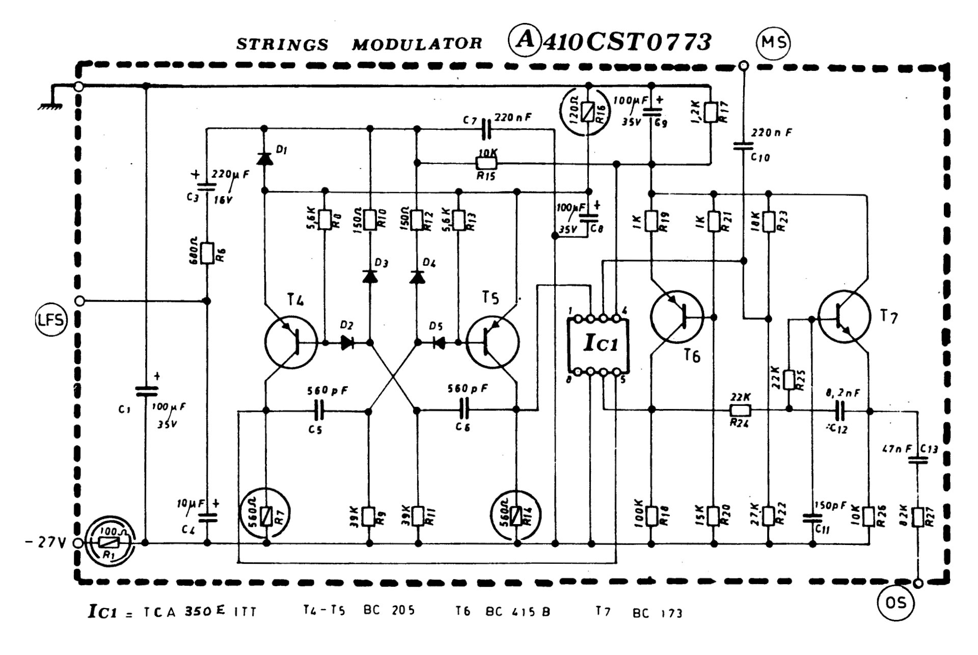 Elka 410CST0773 Schematic