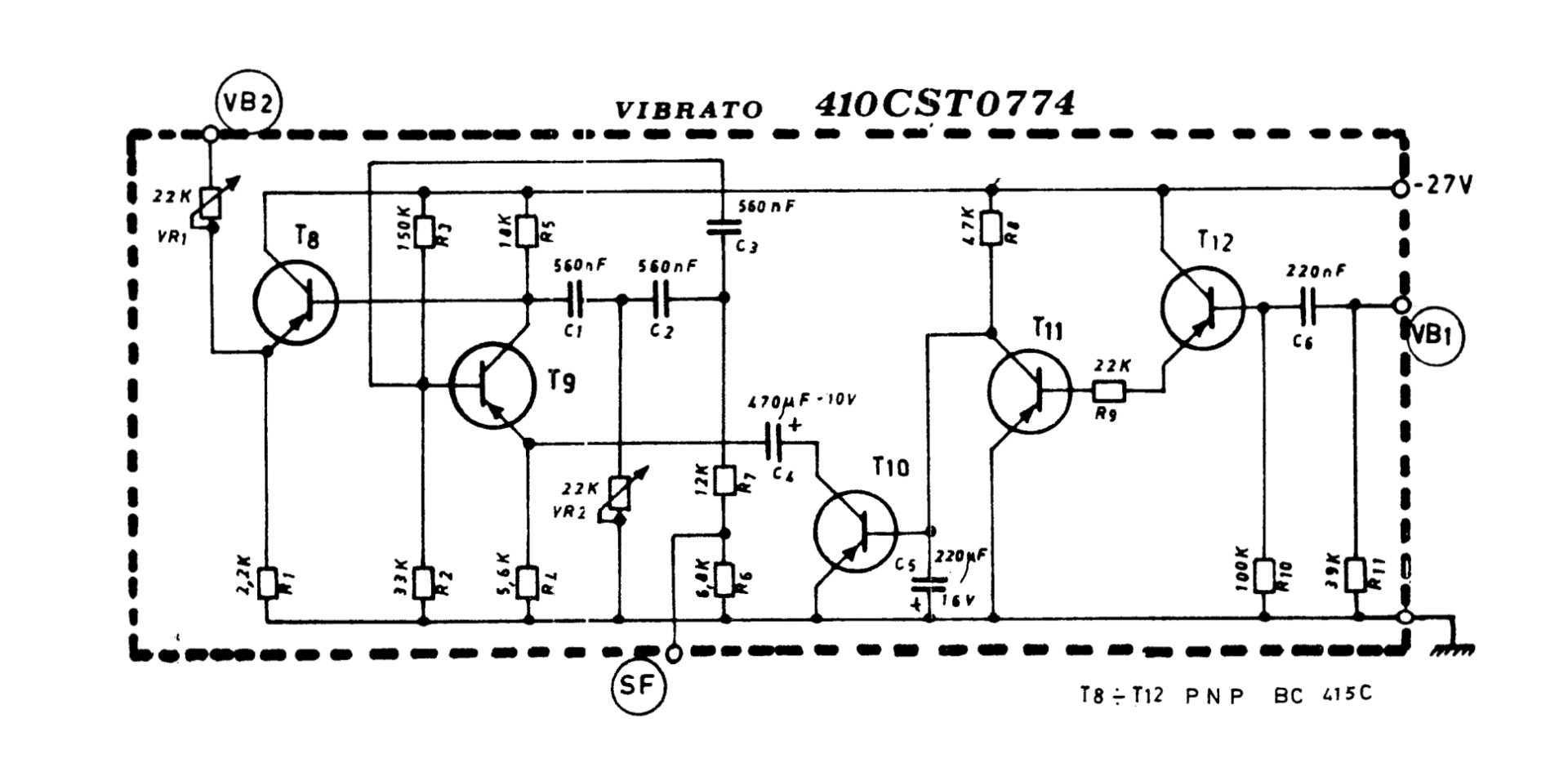 Elka 410CST0774 Schematic