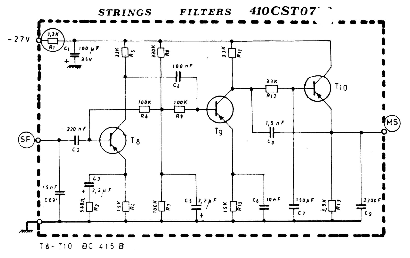 Elka 410CST0776 Schematic