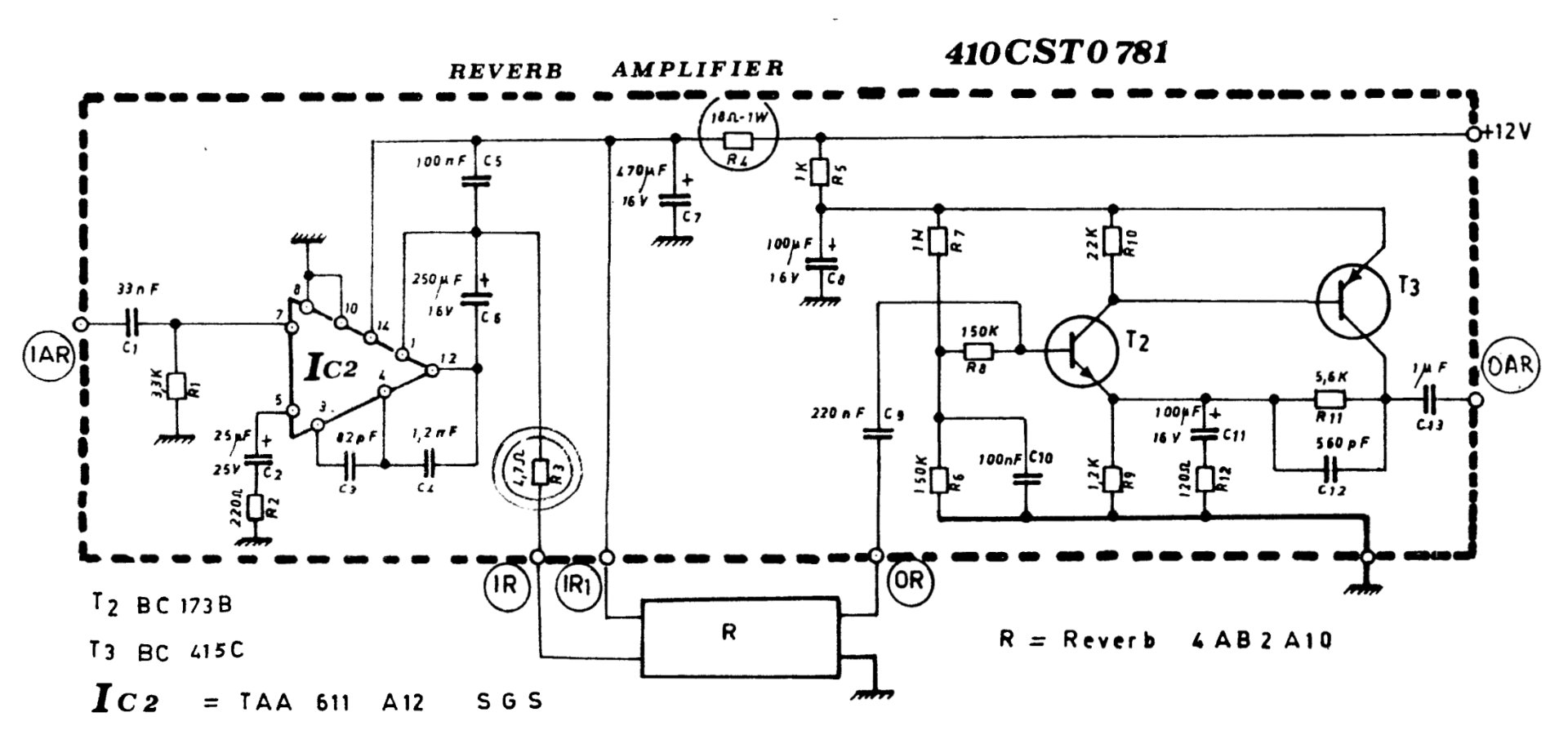 Elka 410CST0781 Schematic