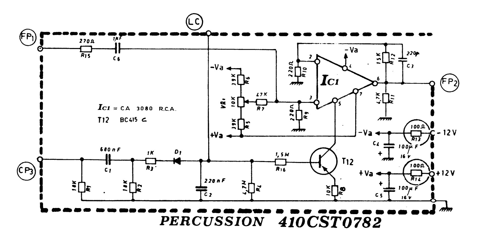 Elka 410CST0782 Schematic