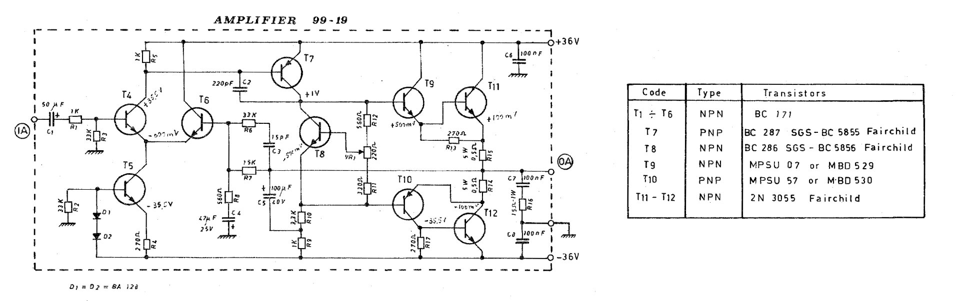 Elka 410CST0811 Schematic