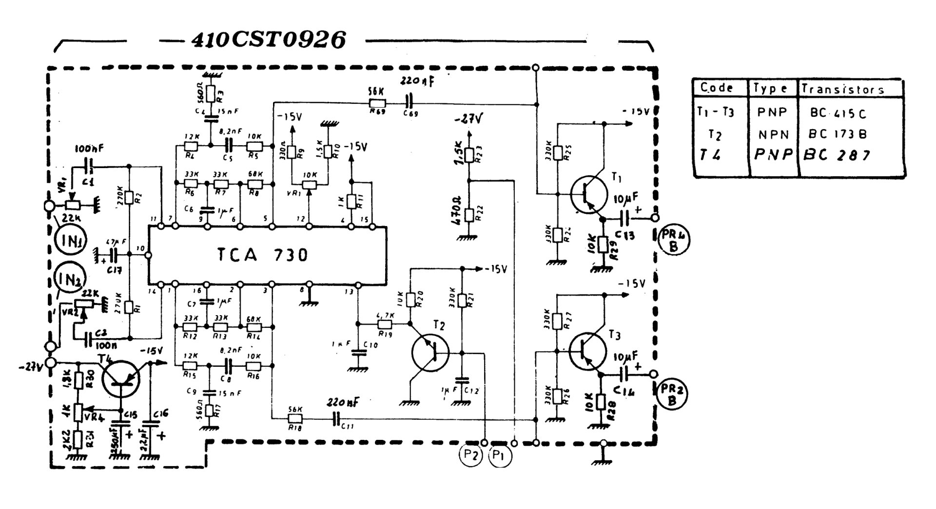 Elka 410CST0926 Schematic