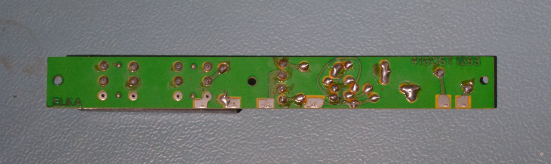 Bottom-side of the Elka 410CST1293 PCB