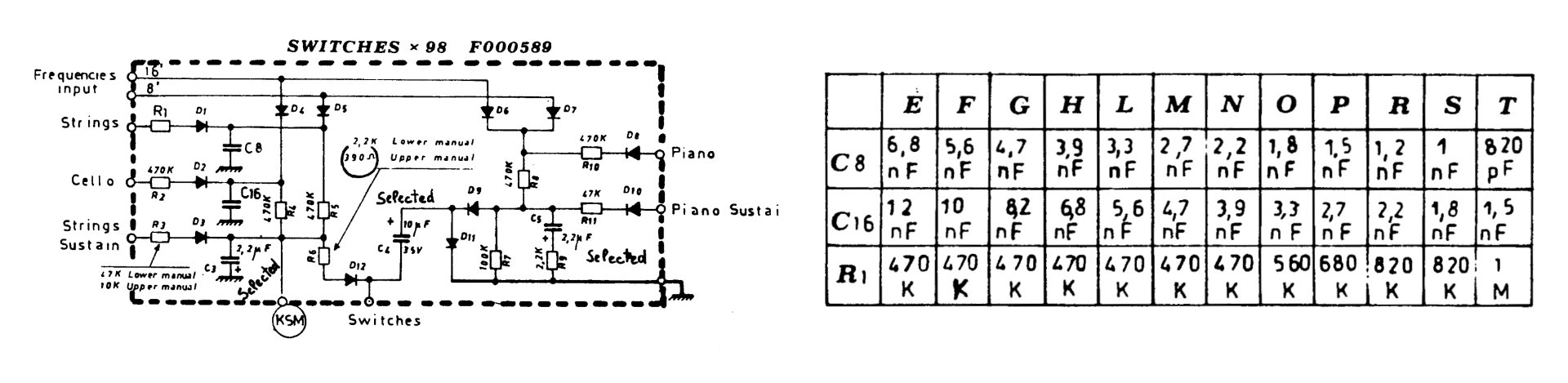 Elka F000589 Schematic