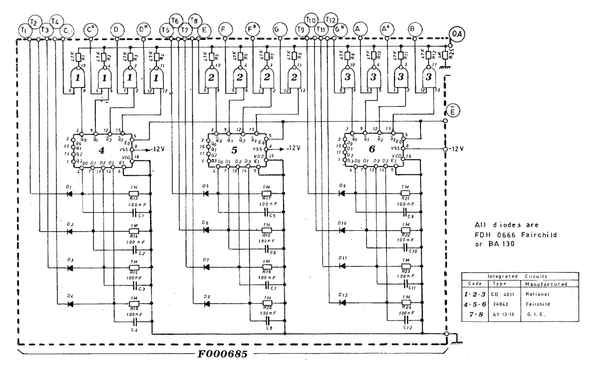 Elka F000685 Schematic