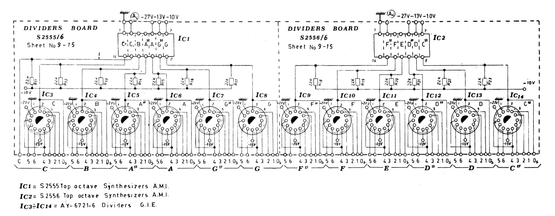 Elka S2555-6 Schematic